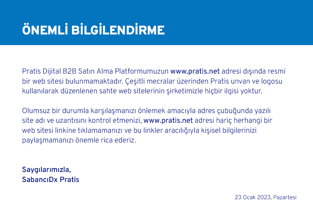 Pratis Uyarı